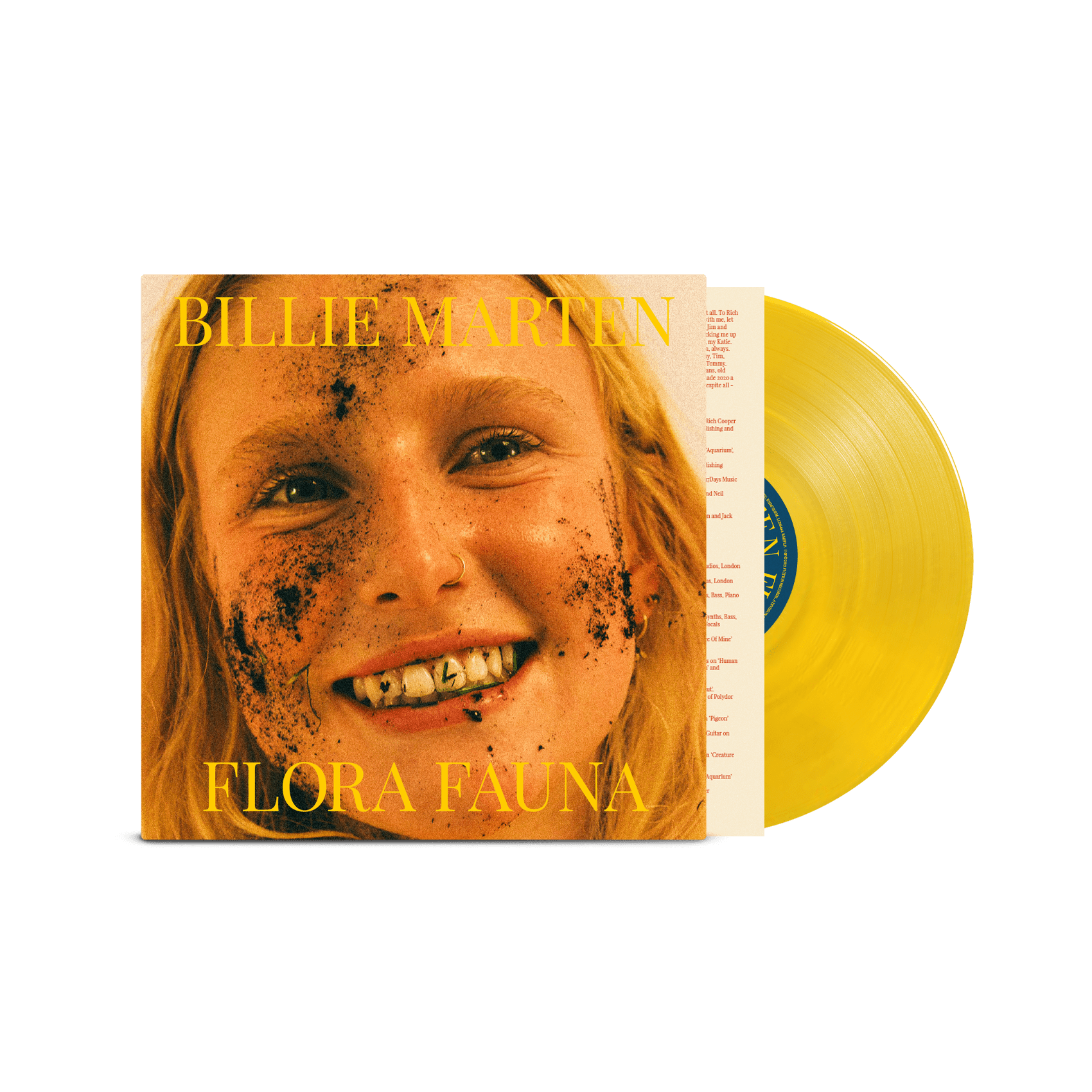 Flora Fauna: Signed Transparent Sun Yellow Vinyl LP