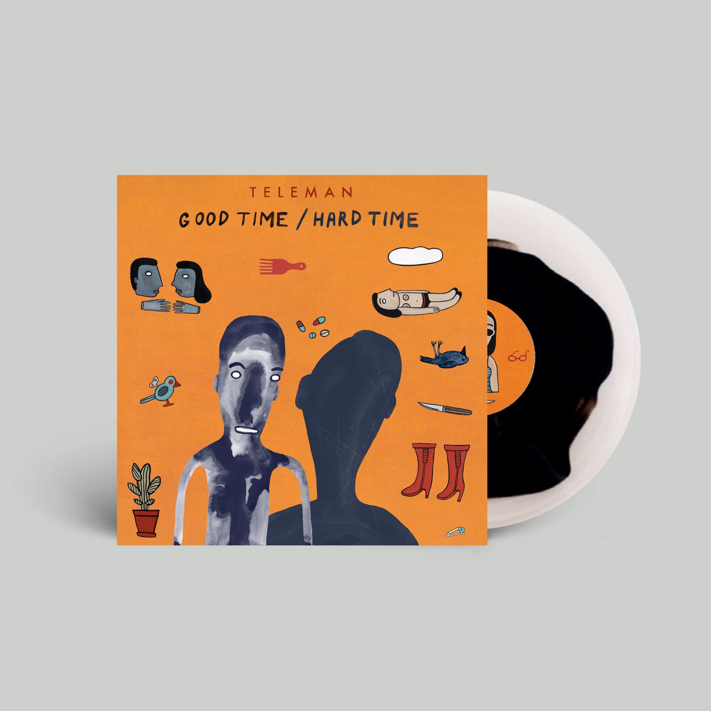 Good Time/Hard Time: Natural + Black Colour Vinyl LP + Signed Print - Image 2