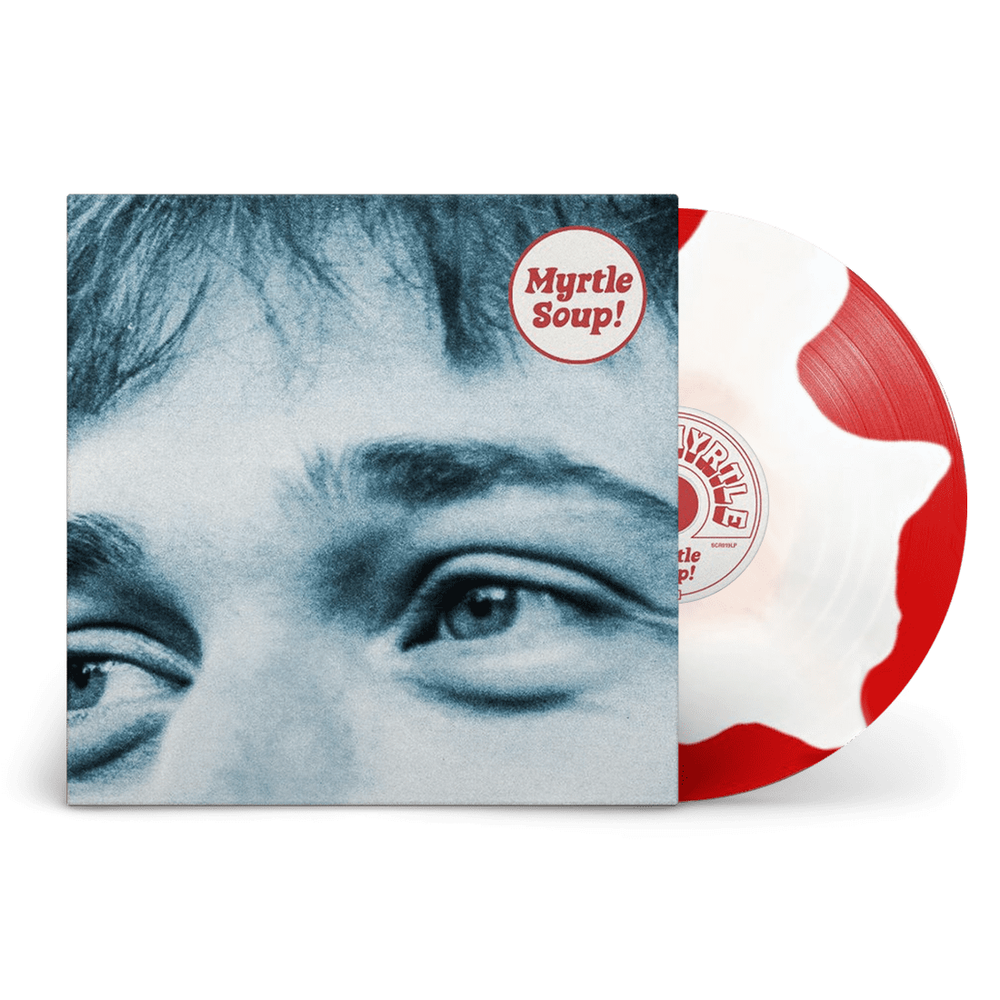 Myrtle Soup: Signed Exclusive Red + White Splodge Vinyl LP + A5 Lyric Booklet