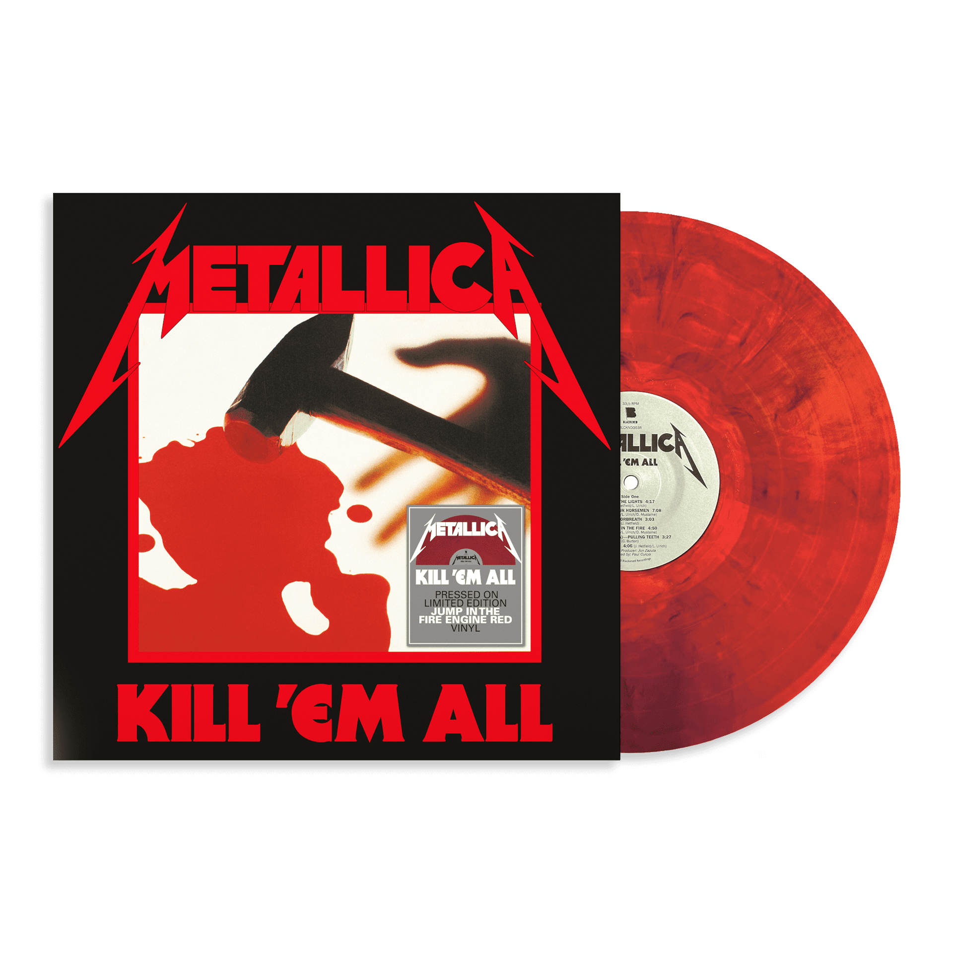 Kill 'Em All: Limited 'Jump In The Fire Engine' Red Vinyl LP