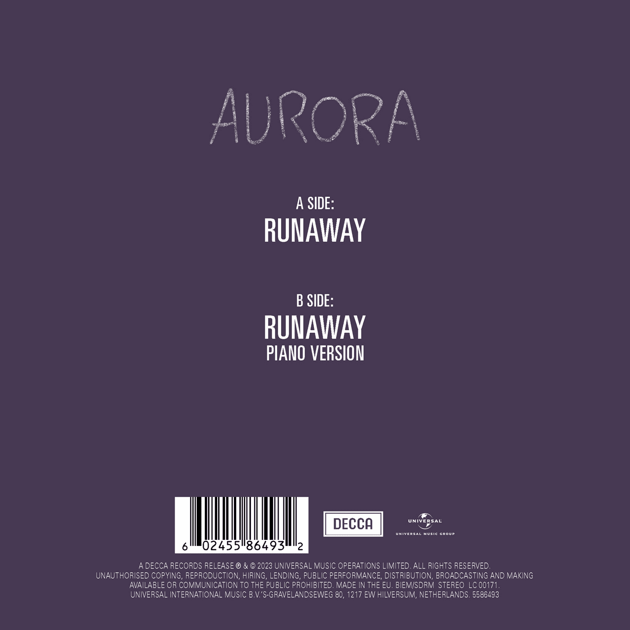 Runaway: Limited Blue Marble 7" Single - Image 3