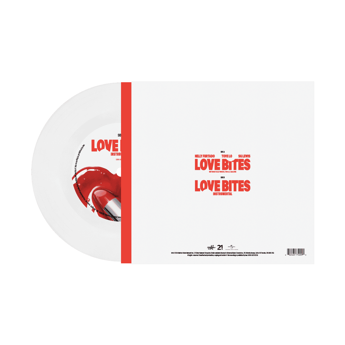 Nelly Furtado: Love Bites 7” White Vinyl - Image 2