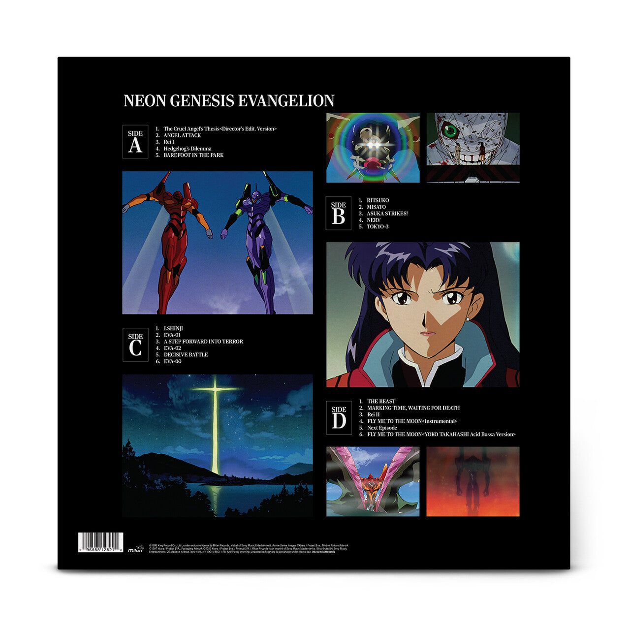Neon Genesis Evangelion (Original Series Soundtrack) : Limited Blue + Black Marbled Vinyl 2LP - Image 3