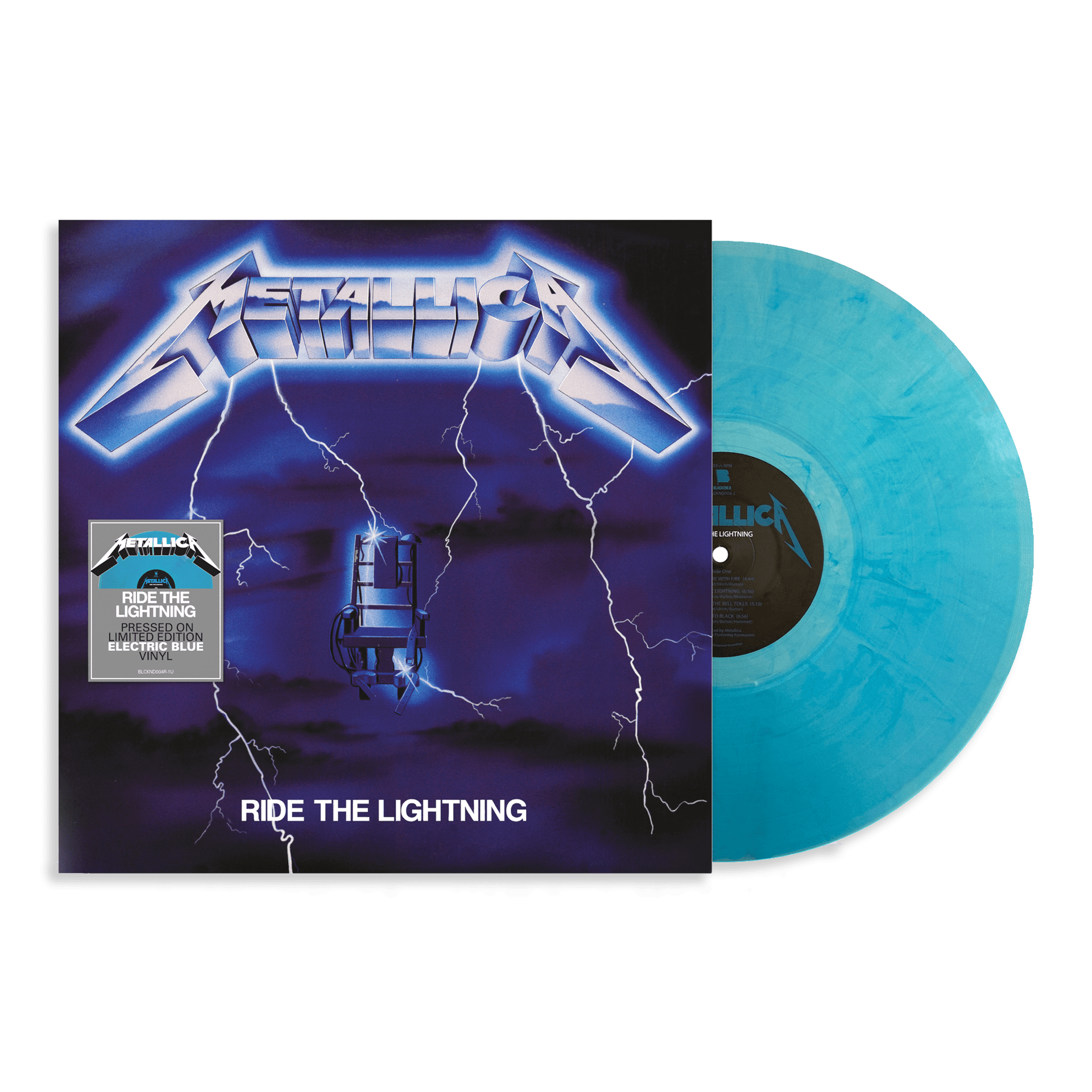 Ride The Lightning: Limited 'Electric Blue' Vinyl LP.