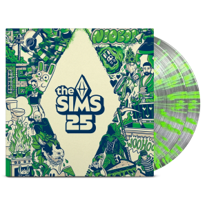 The Sims (25th Soundtrack) Limited Edition Clear & Neon Splatter Vinyl 2LP