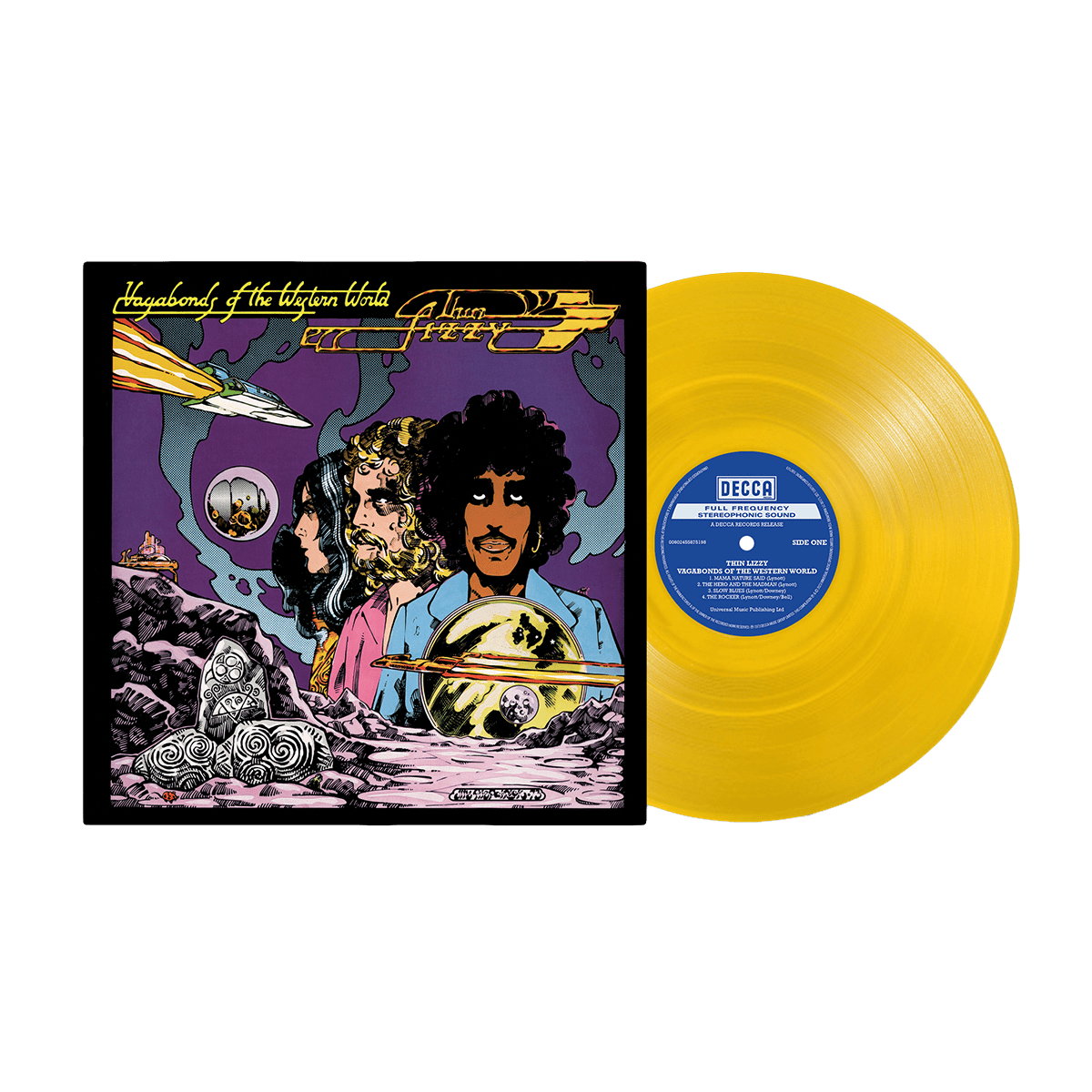 Vagabonds of the Western World: Limited Yellow Vinyl LP, Exclusive Artcard (Signed by Eric Bell) + Jim Fitzpatrick Poster Set - Image 2