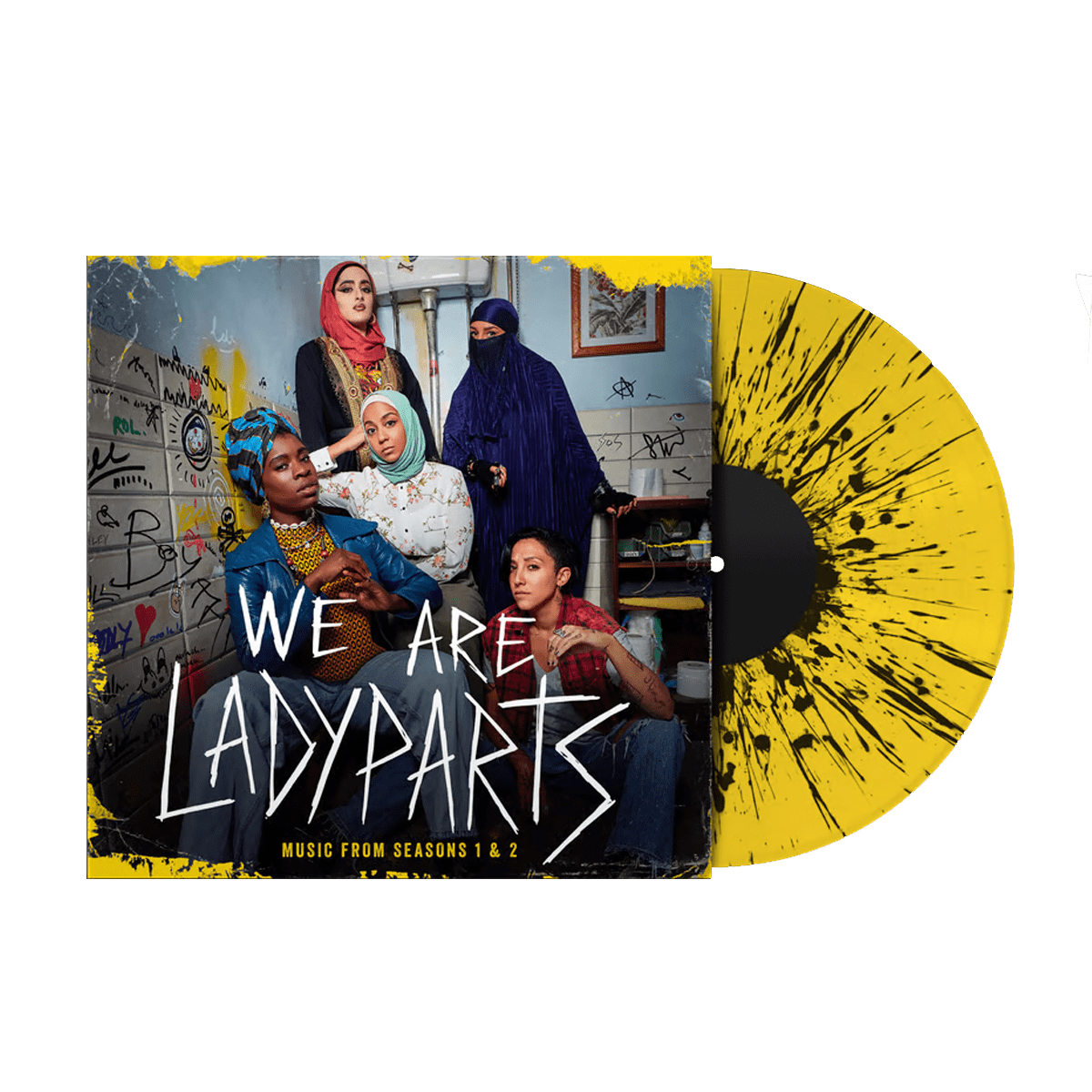 We Are Lady Parts - Music From Seasons 1 & 2 (OST): Limited Black Splatter on Yellow VInyl LP