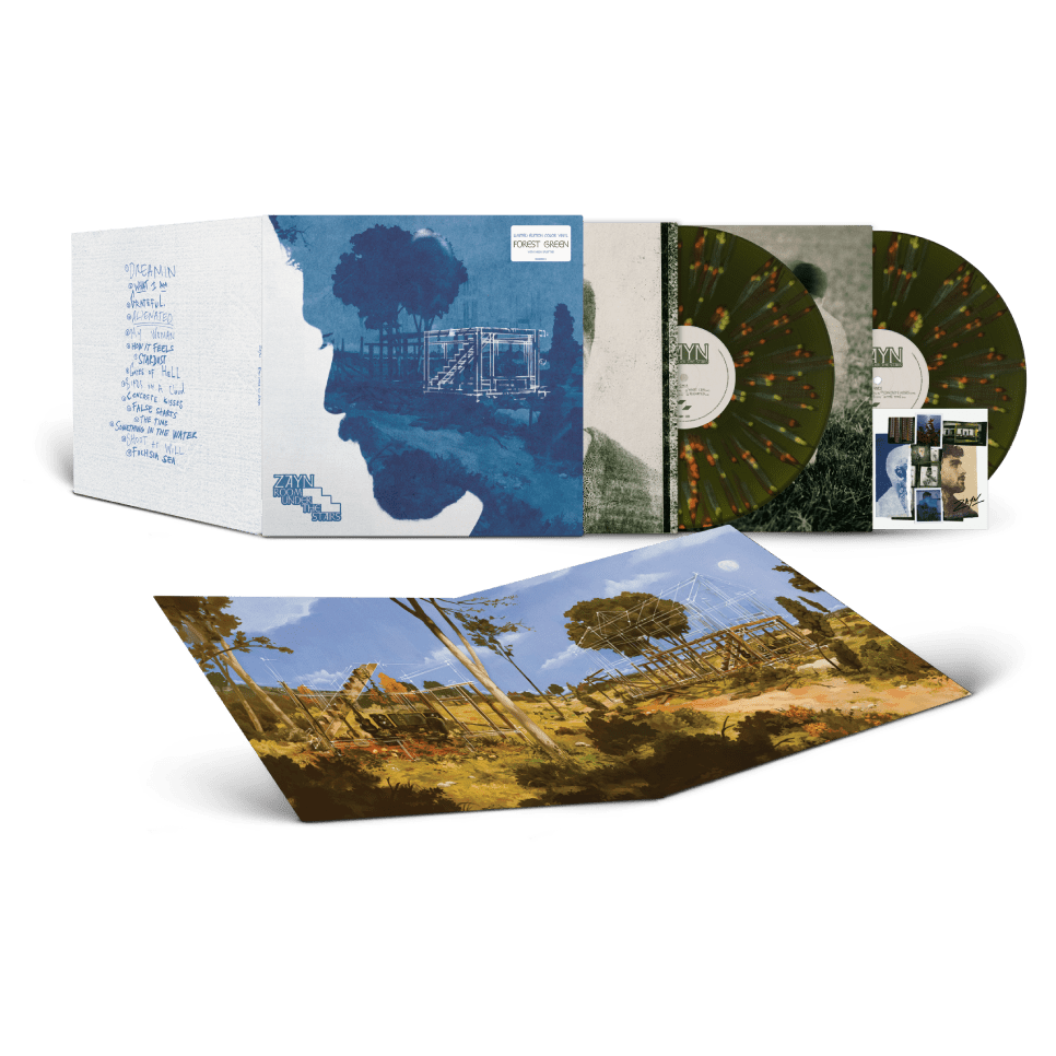 Room Under The Stairs: Forest Green Splatter Vinyl LP + Signed Art Card